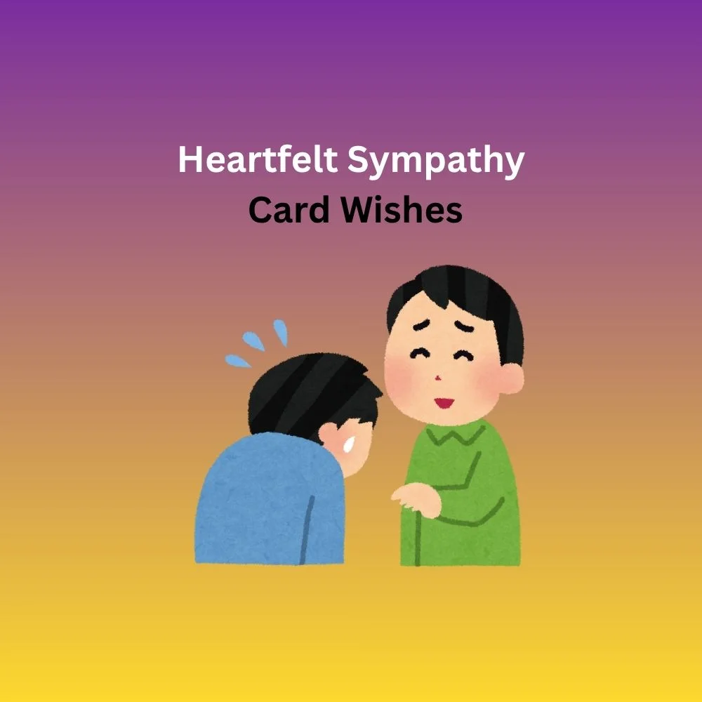 sympathy card wishes