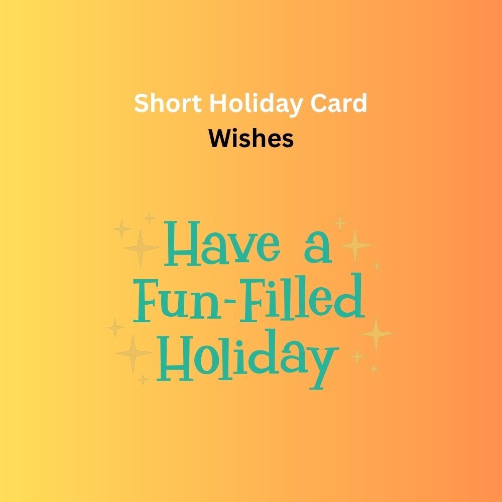 holiday card wishes