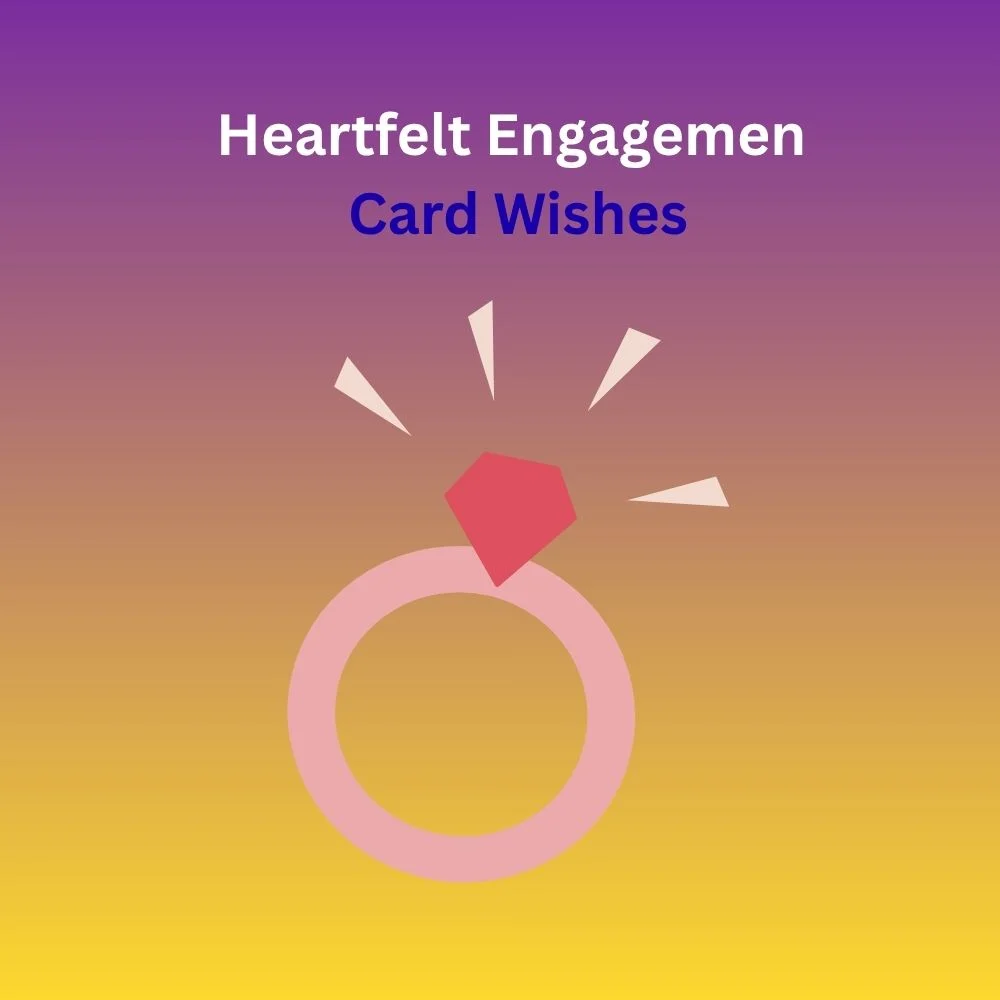 engagement card wishes