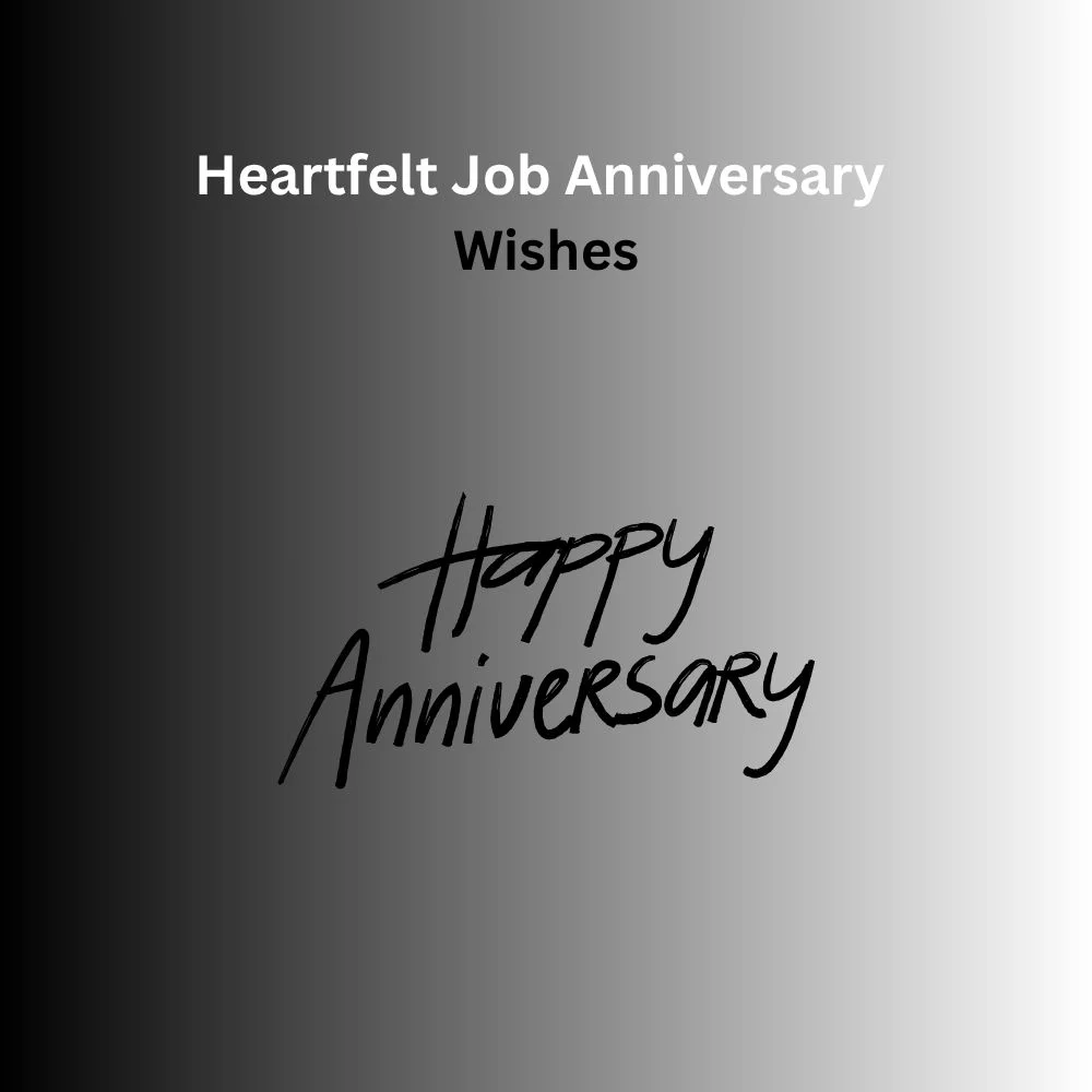 job anniversary wishes