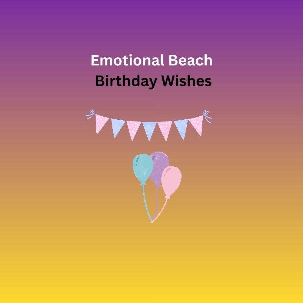 birthday wishes beach