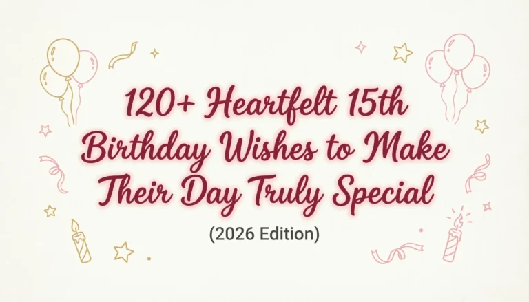 15th birthday wishes