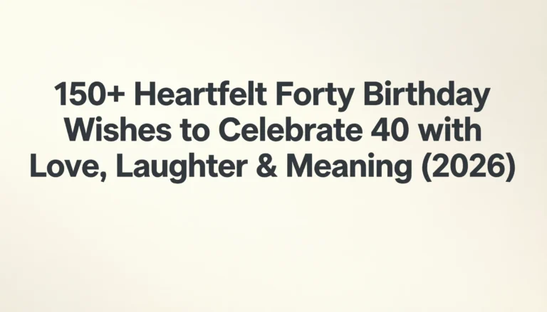 forty birthday wishes