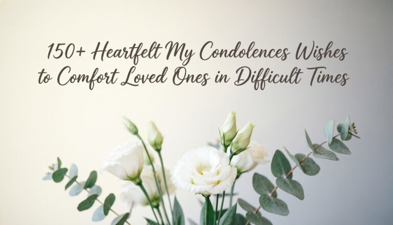 my condolences wishes