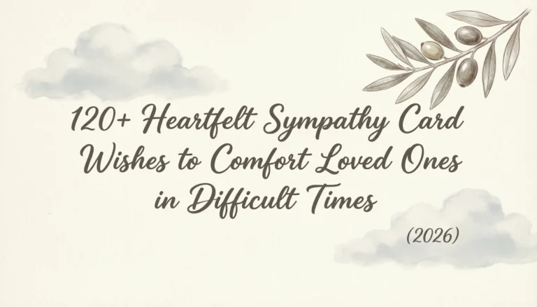 sympathy card wishes