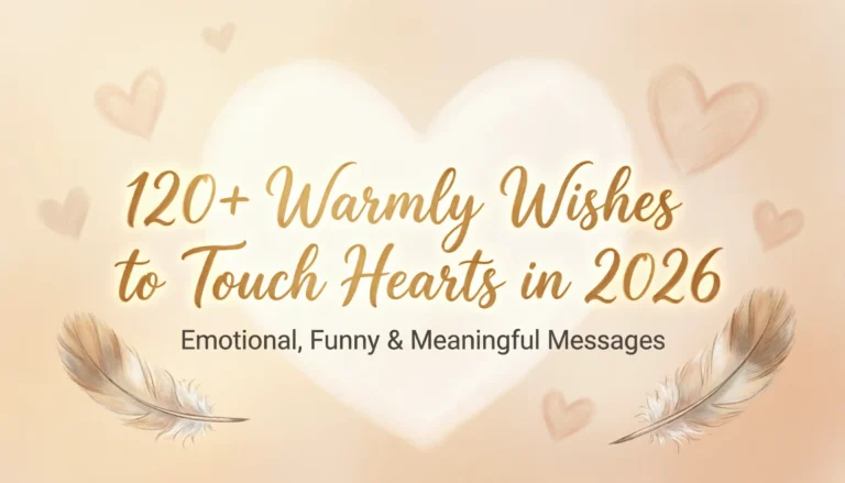warmly wishes