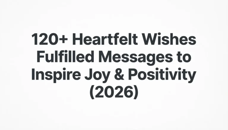 wishes fulfilled