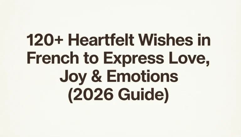 wishes in french