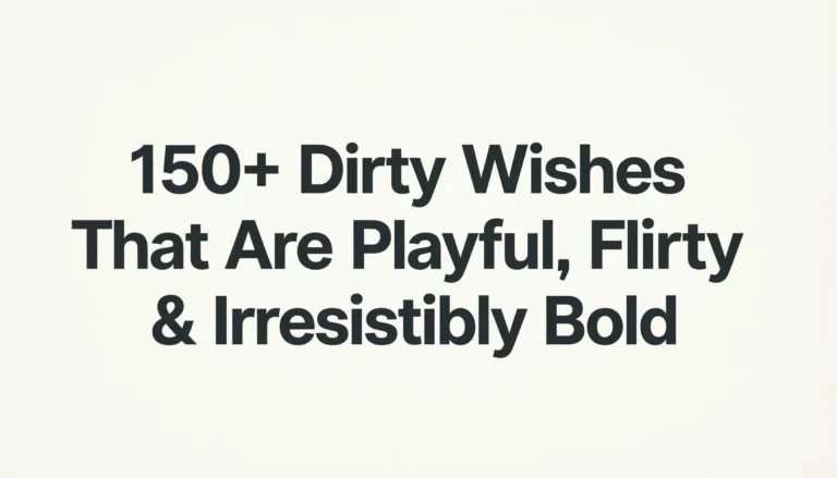 dirty wishes