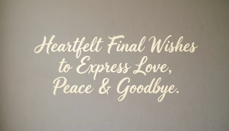 final wishes