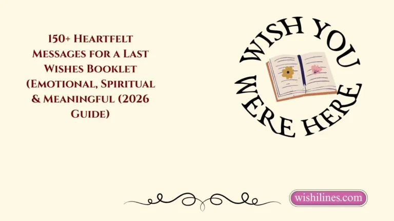 last wishes booklet